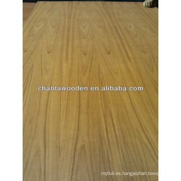 Más barato flor natural teca fancy madera contrachapada con alta calidad